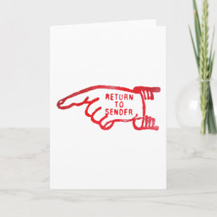 Return To Sender Card