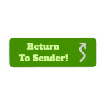 [ Thumbnail: "Return to Sender!" Label ]