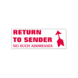 [ Thumbnail: "Return to Sender" "No Such Addressee" Self-Inking Stamp ]