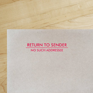 Return to Sender / No such addressee Self-inking Stamp