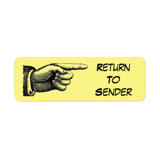 Return To Sender Shipping, Address, &amp; Return Address Labels | Zazzle