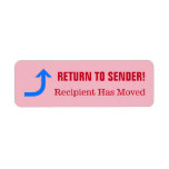 [ Thumbnail: "Return to Sender!" "Recipient Has Moved" Label ]