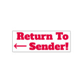 "Return To Sender!" Rubber Stamp | Zazzle