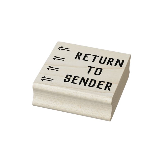 "RETURN TO SENDER" Rubber Stamp (Stamp)