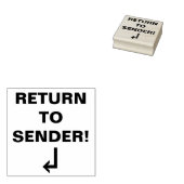 "RETURN TO SENDER!" Rubber Stamp | Zazzle