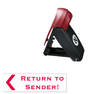 "Return to Sender!" Rubber Stamp