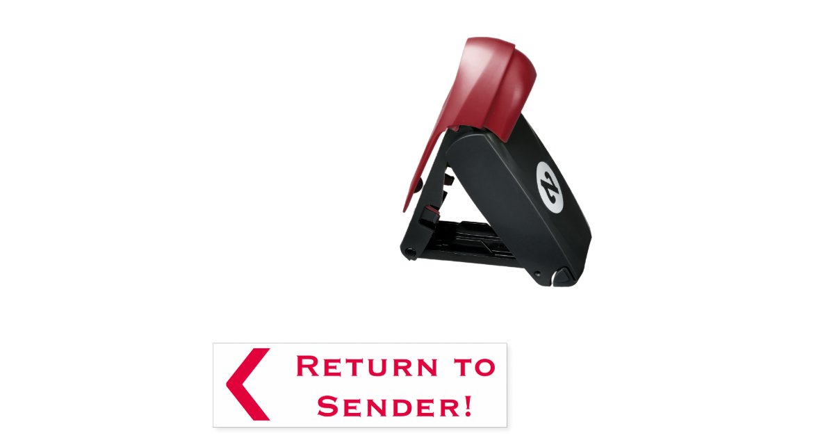 &ldquo;Return to Sender!&rdquo; Rubber Stamp | Zazzle