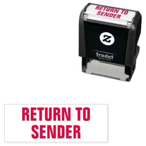 Return To Sender Self Inking Rubber Stamp