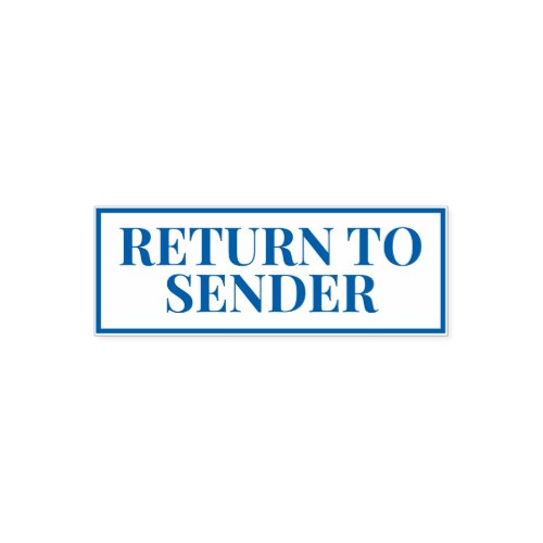 Return to Sender Self_inking Stamp