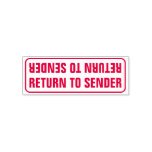 [ Thumbnail: "Return to Sender" Self-Inking Stamp ]