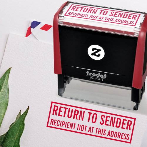 Return To Sender Self_inking Stamp