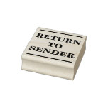 [ Thumbnail: "Return to Sender" + Solid Lines Rubber Stamp ]