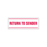 [ Thumbnail: "Return to Sender" + Solid Lines Self-Inking Stamp ]