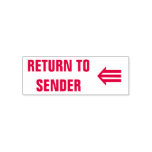 [ Thumbnail: "Return to Sender" + Three-Line Arrow (⇚) Self-Inking Stamp ]