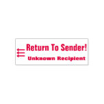 [ Thumbnail: "Return to Sender!" "Unknown Recipient" & Arrow Self-Inking Stamp ]