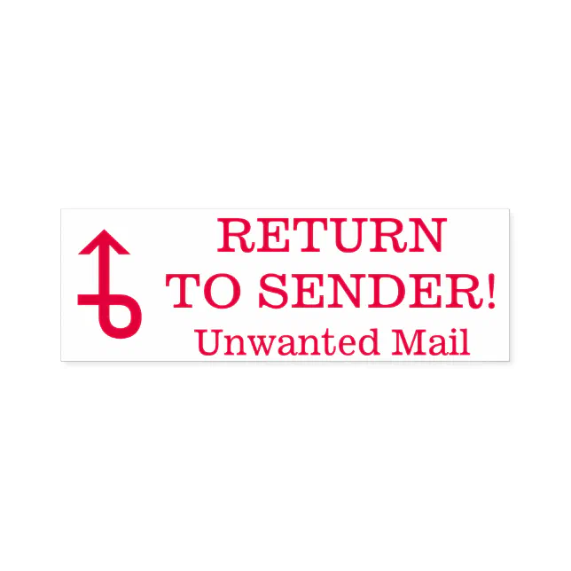 can you send unwanted mail back to sender
