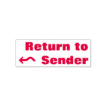 [ Thumbnail: "Return to Sender" & Wavy Arrow Rubber Stamp ]