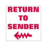 [ Thumbnail: "Return to Sender" + Wavy Arrow Self-Inking Stamp ]