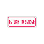 [ Thumbnail: "Return to Sender" Within a Rectangle Outline Self-Inking Stamp ]