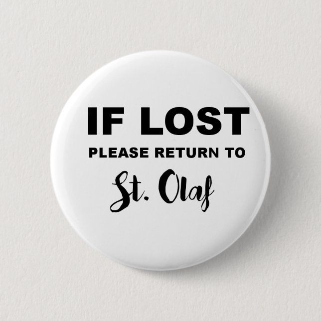 Return to St. Olaf Button (Front)