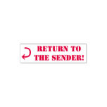 [ Thumbnail: "Return to The Sender!" + Curved Arrow Self-Inking Stamp ]