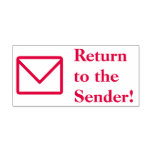 [ Thumbnail: "Return to The Sender!" + Envelope Icon Self-Inking Stamp ]