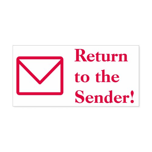 Return to the Sender  Envelope Icon Self_inking Stamp