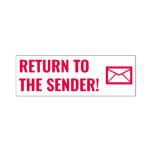 [ Thumbnail: "Return to The Sender!" + Envelope Rubber Stamp ]