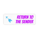 [ Thumbnail: "Return to The Sender" Label ]