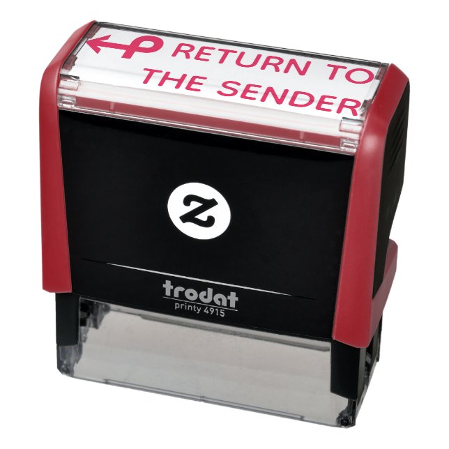 "RETURN TO THE SENDER" + Looped Arrow Rubber Stamp (Product)