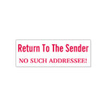 [ Thumbnail: "Return to The Sender" "No Such Addressee" Self-Inking Stamp ]