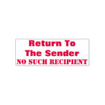 [ Thumbnail: "Return to The Sender" "No Such Recipient" Self-Inking Stamp ]