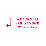 [ Thumbnail: "Return to The Sender" Rubber Stamp ]