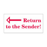 [ Thumbnail: "Return to The Sender!" Rubber Stamp ]