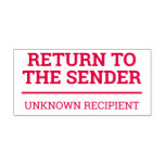 [ Thumbnail: "Return to The Sender", "Unknown Recipient" Self-Inking Stamp ]