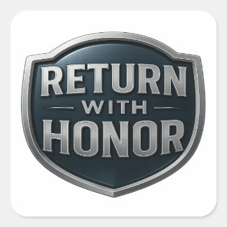 Return With Honor™ LDS Square Sticker