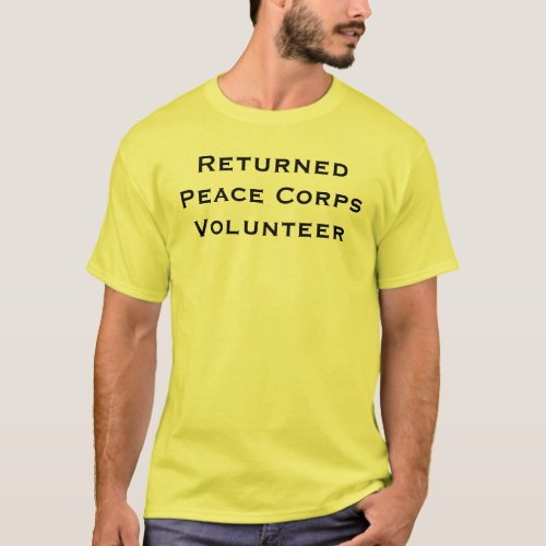 Returned Peace Corps Volunteer T_Shirt