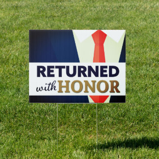 Returned with Honor Missionary Yard Sign