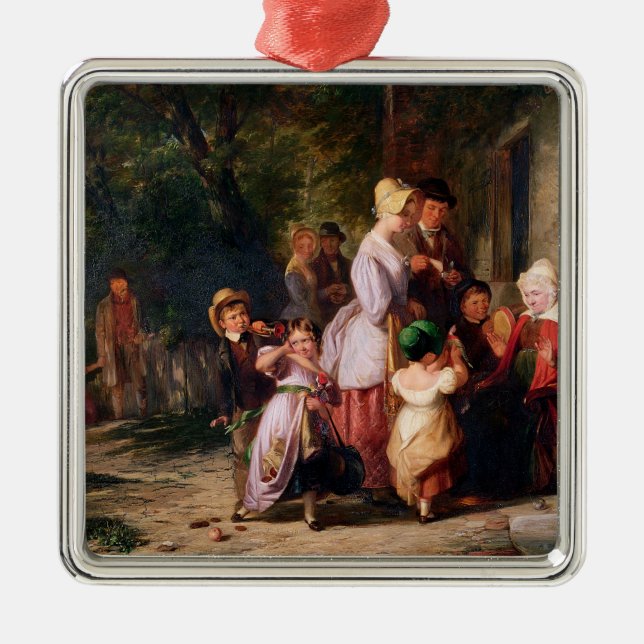 Returning from the Fair Metal Ornament (Front)