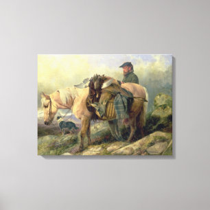 Returning from the Hill, 1868 Canvas Print