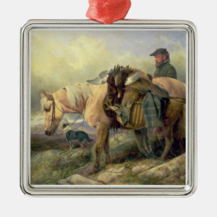 Returning from the Hill, 1868 Metal Ornament
