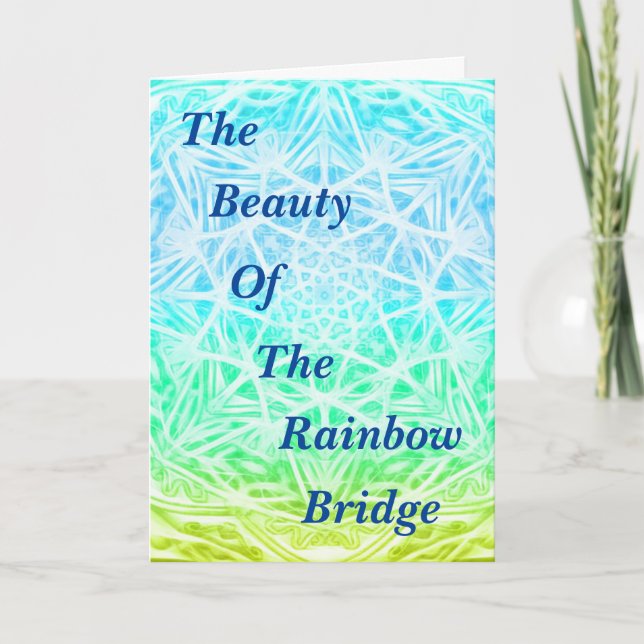 Reunion At The Rainbow Bridge Folded Card YGB (Front)