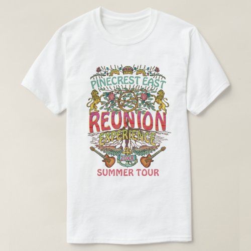 Reunion Band Retro 70s Concert Logo Custom T_Shirt