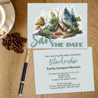 Reunion Celebration Watercolor Tent Announcement 