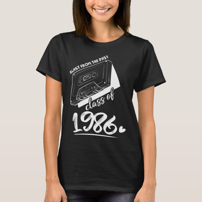 Reunion Class of 1986 School Graduation Blast From T-Shirt (Front)