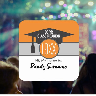 Reunion! Custom class reunion name tag