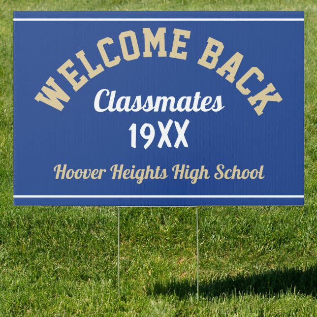 Reunion! Custom class reunion yard sign (Insitu)