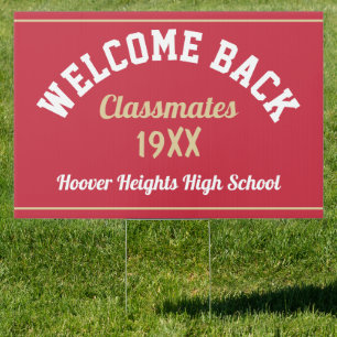 Reunion! Custom class reunion yard sign