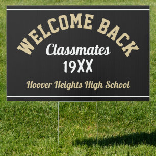 Reunion! Custom class reunion yard sign