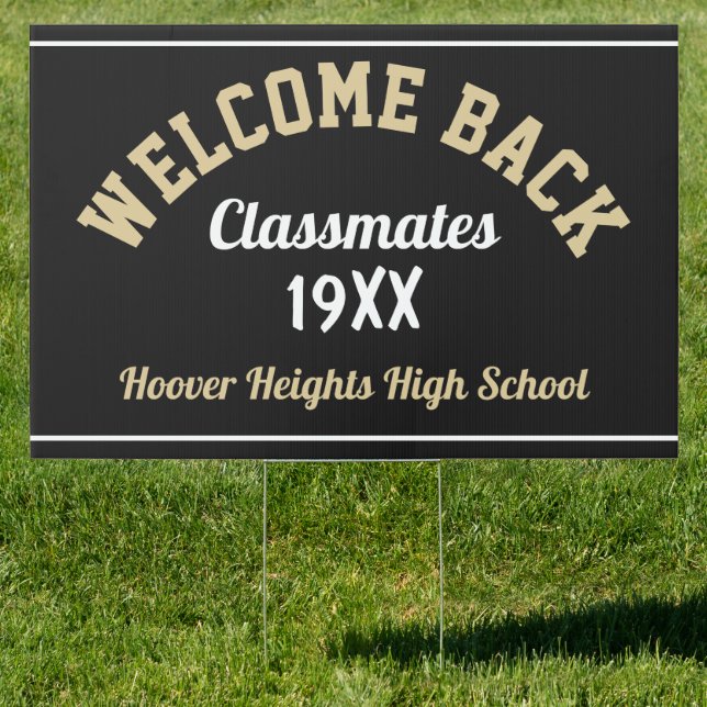Reunion! Custom class reunion yard sign (Insitu)